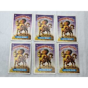 1986 Garbage Pail Kids Lot of 6 Horsey Henry Glen Cards Original Series Raw